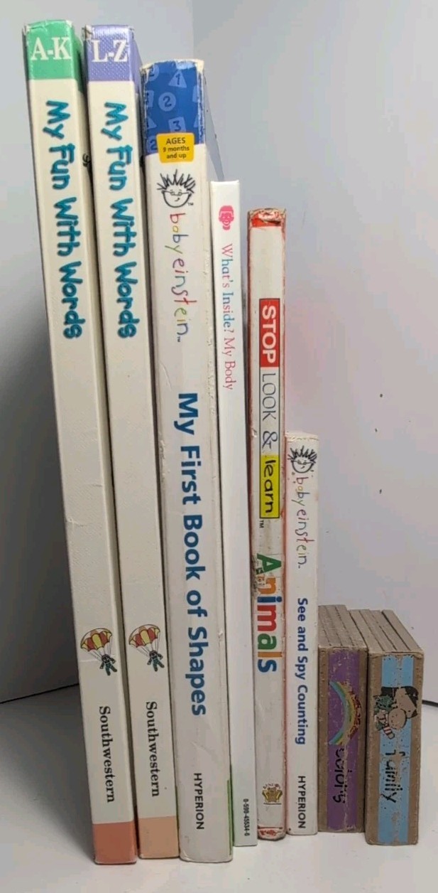 Lot of 8 Children’s Learning Books Kids Toddlers Babies Preschool Daycare