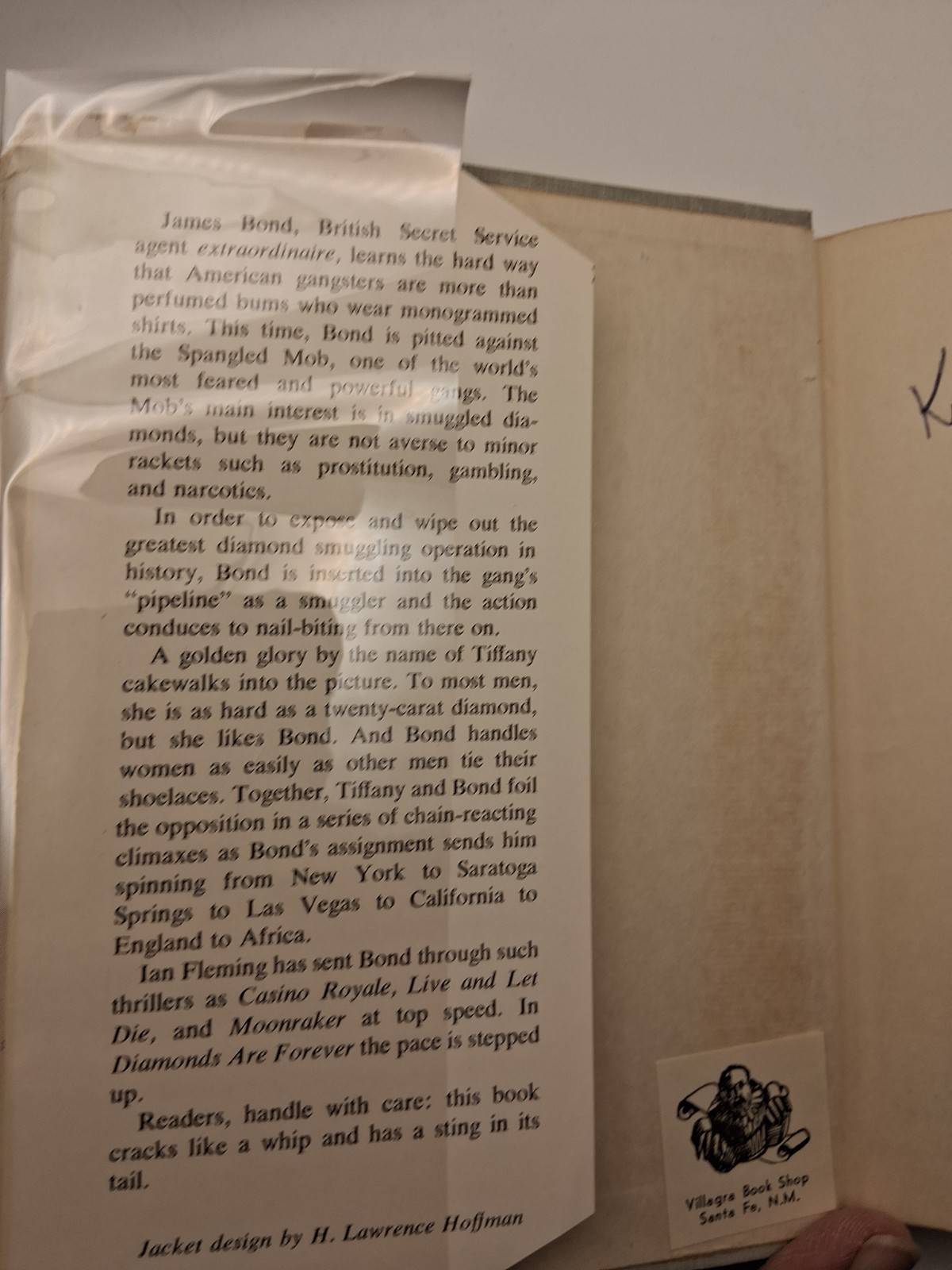 Diamonds Are Forever by Ian Fleming rare 1st U.S. edition 1956