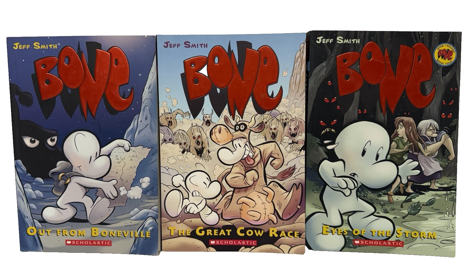 Jeff Smith Vol 1-9 Bone Complete Comic Series Set Graphix Scholastic Lot Graphic