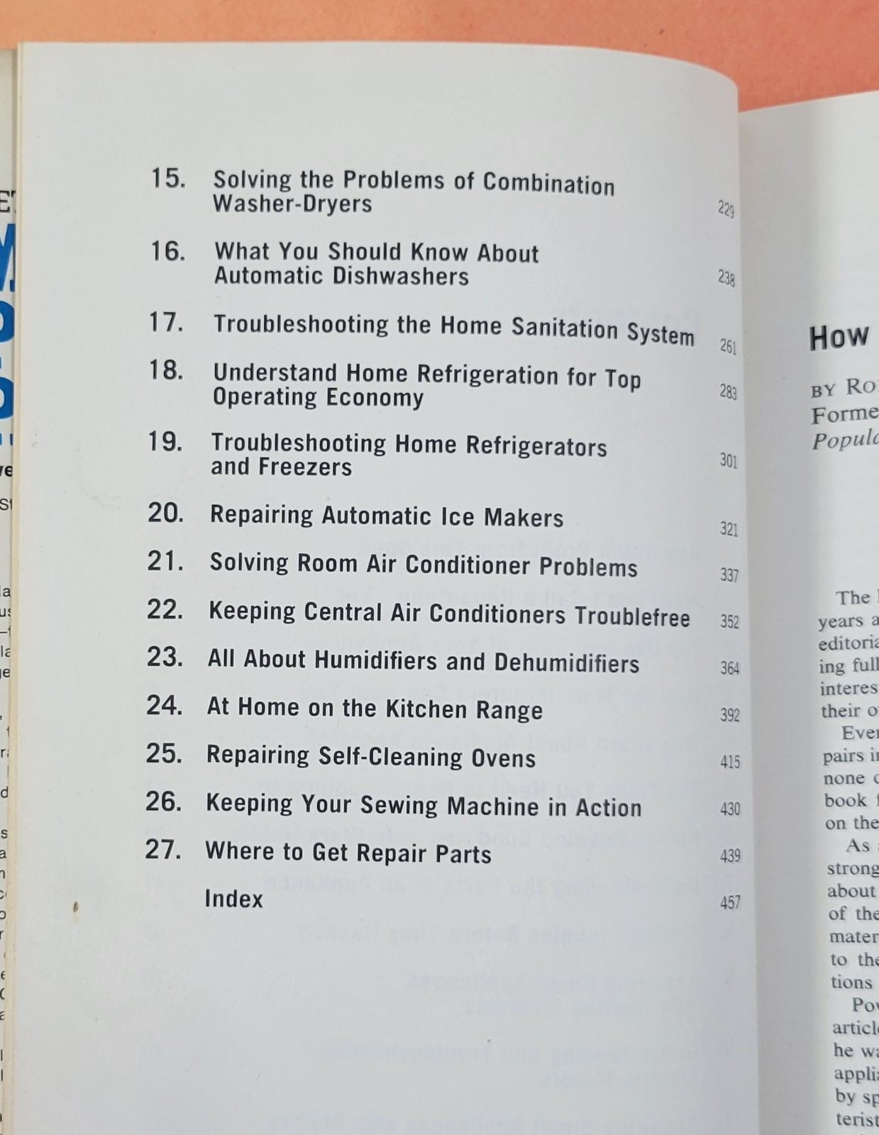 *L) Complete Guide To Home Appliance Repair by Evan Powell (1974 Popular Science