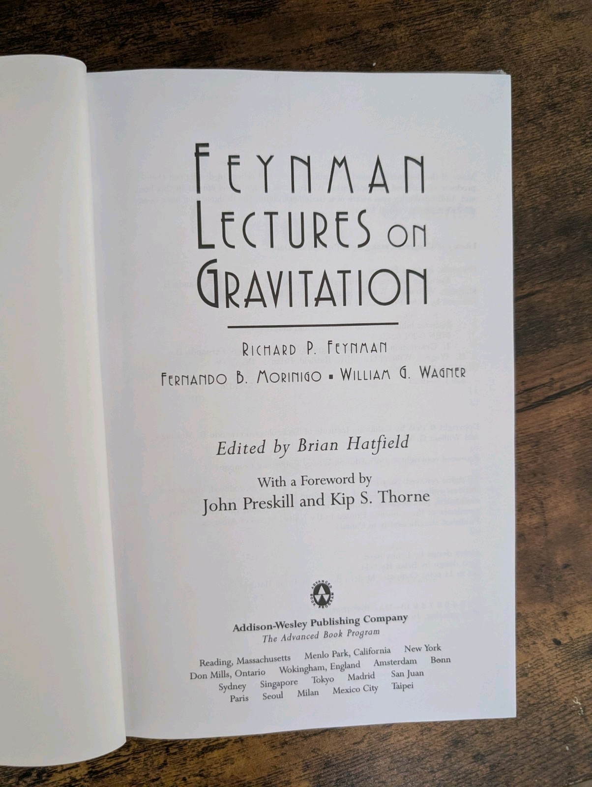 Feynman Lectures on Gravitation by Richard P. Feynman