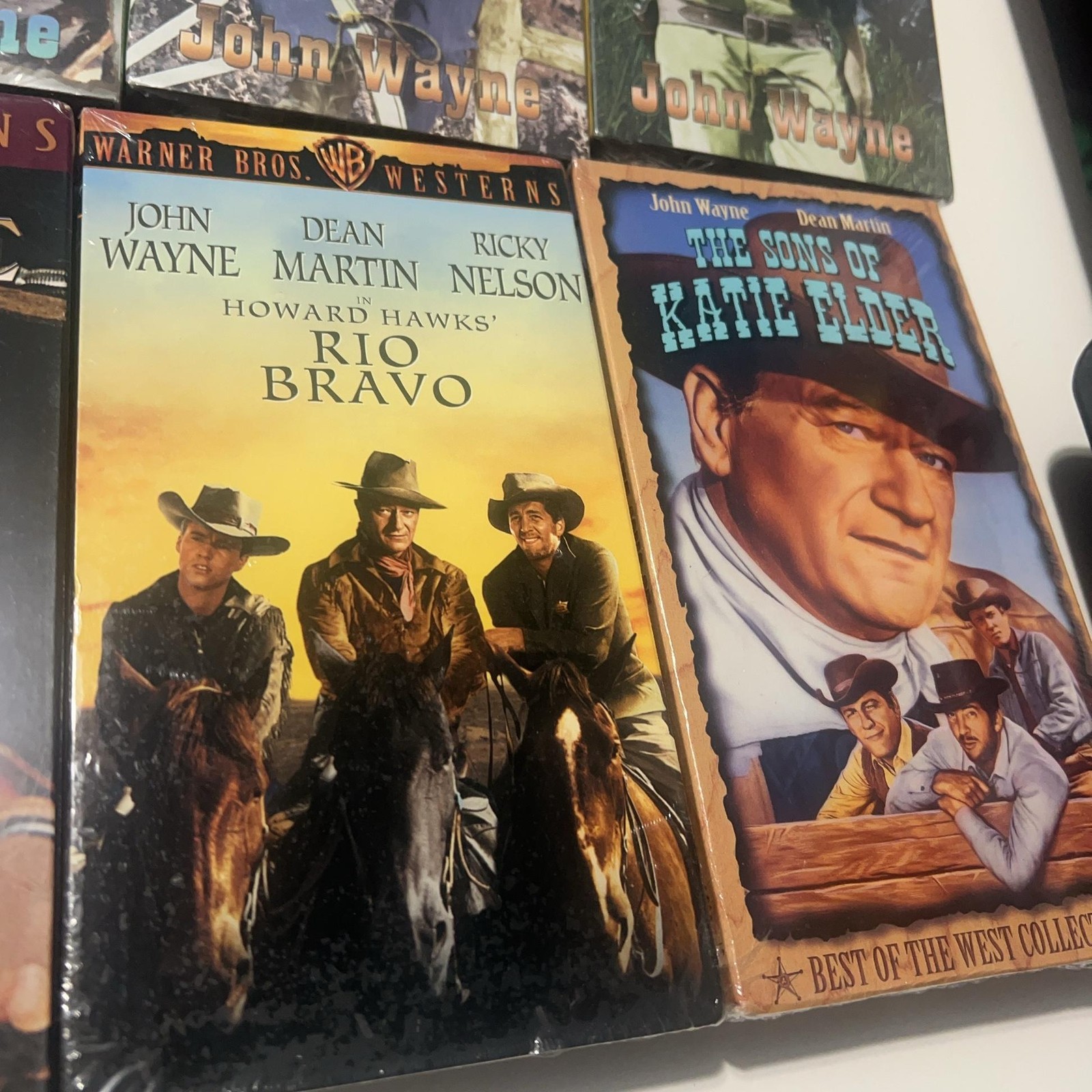 Vintage John Wayne VHS Lot Of 9 sealed El Dorado Rio Bravo Big Jake Sagebrush