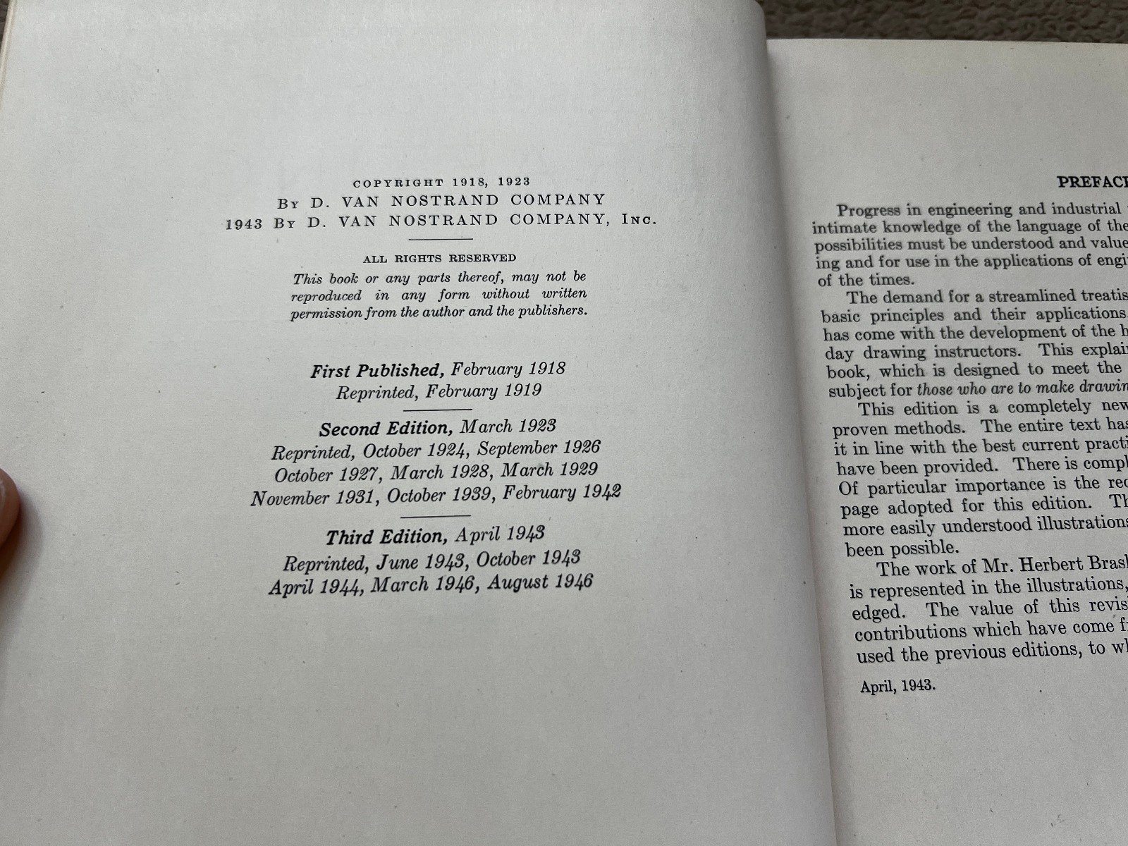 Essential of Drafting, by Carl Svensen, 1946, HB, Illustrated (L4)