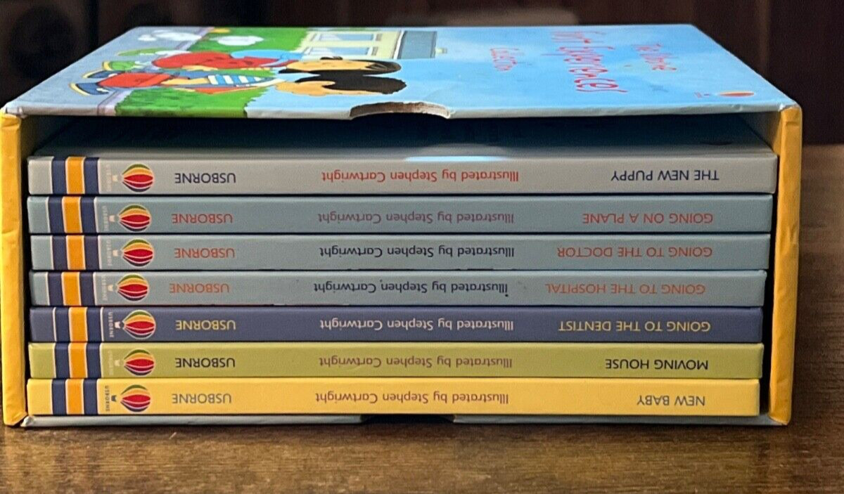 The Usborne First Experiences Collection Box 7 Books (1 missing) HB Good HM87