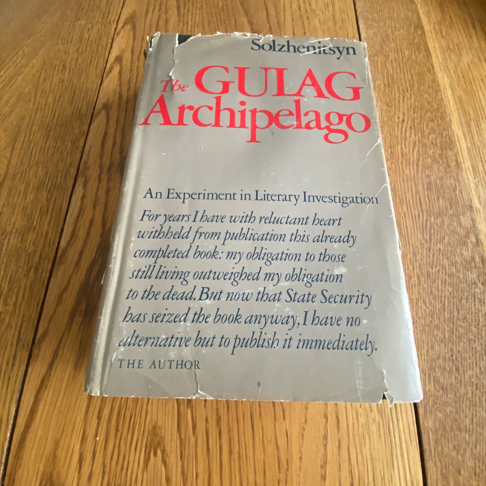 The Gulag Archipelago Volume 1 & 2 by Aleksandr I Solzhenitsyn First Editions HC
