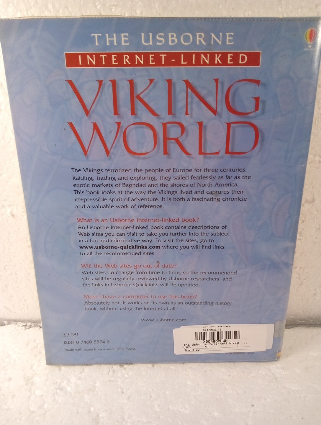 Illustrated World History: Viking World by A. Millard and P. Wingate (2004,…