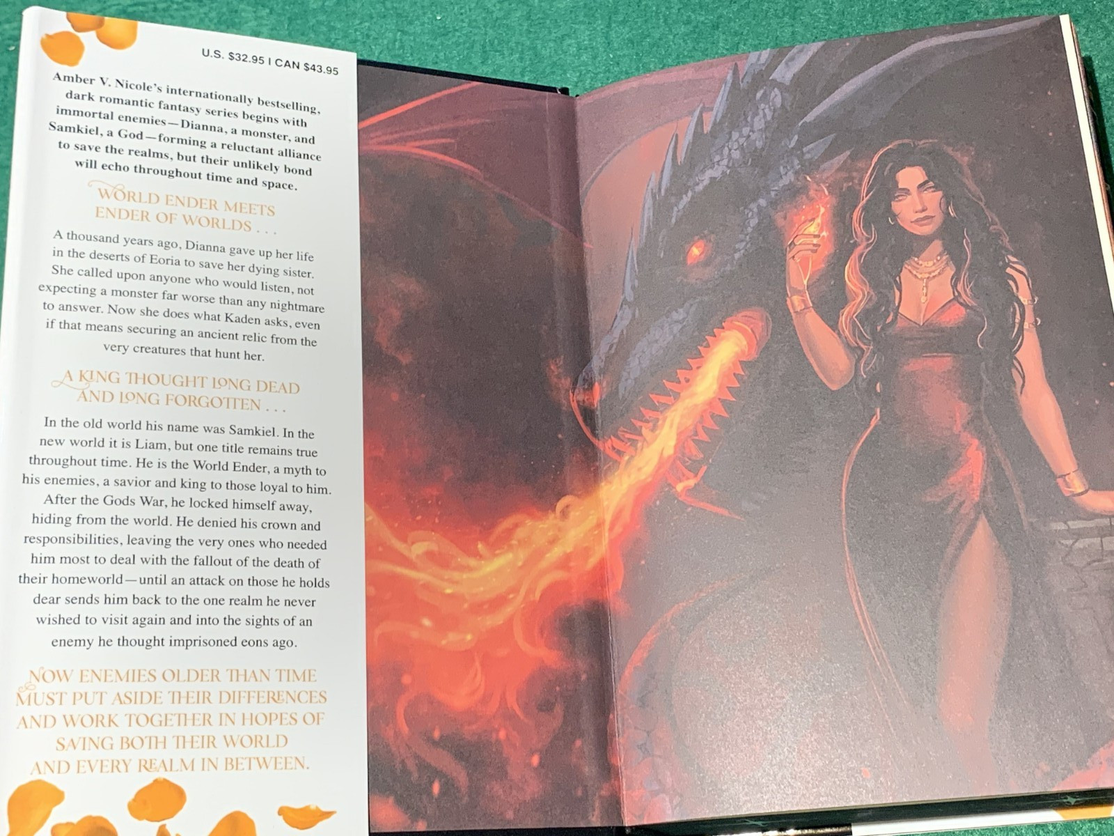 The Book of Azrael Gods & Monsters Book 1 Amber V. Nicole SIGNED DELUXE LTD ED