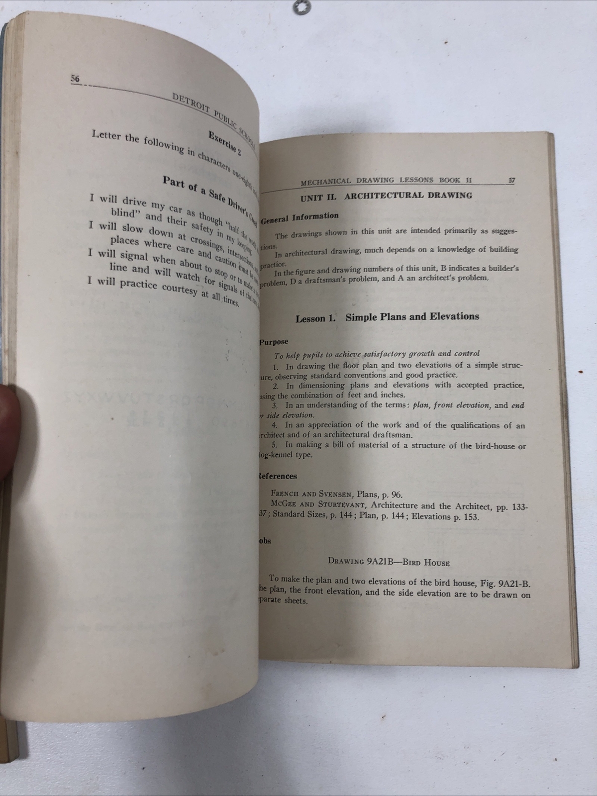 Mechanical Drawing Lessons: Intermediate, Bk 2 – Detroit Schools (PB, 1934)