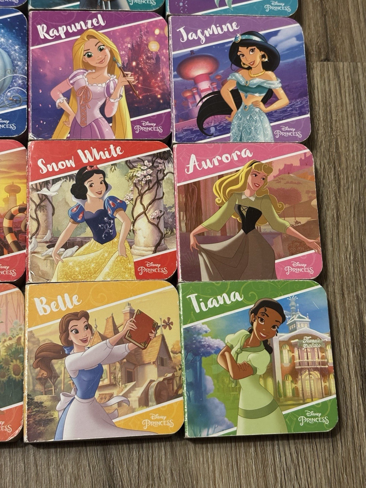 Disney Princess 3” Mini Board Books Set Of 12 – Good Used Condition 2018