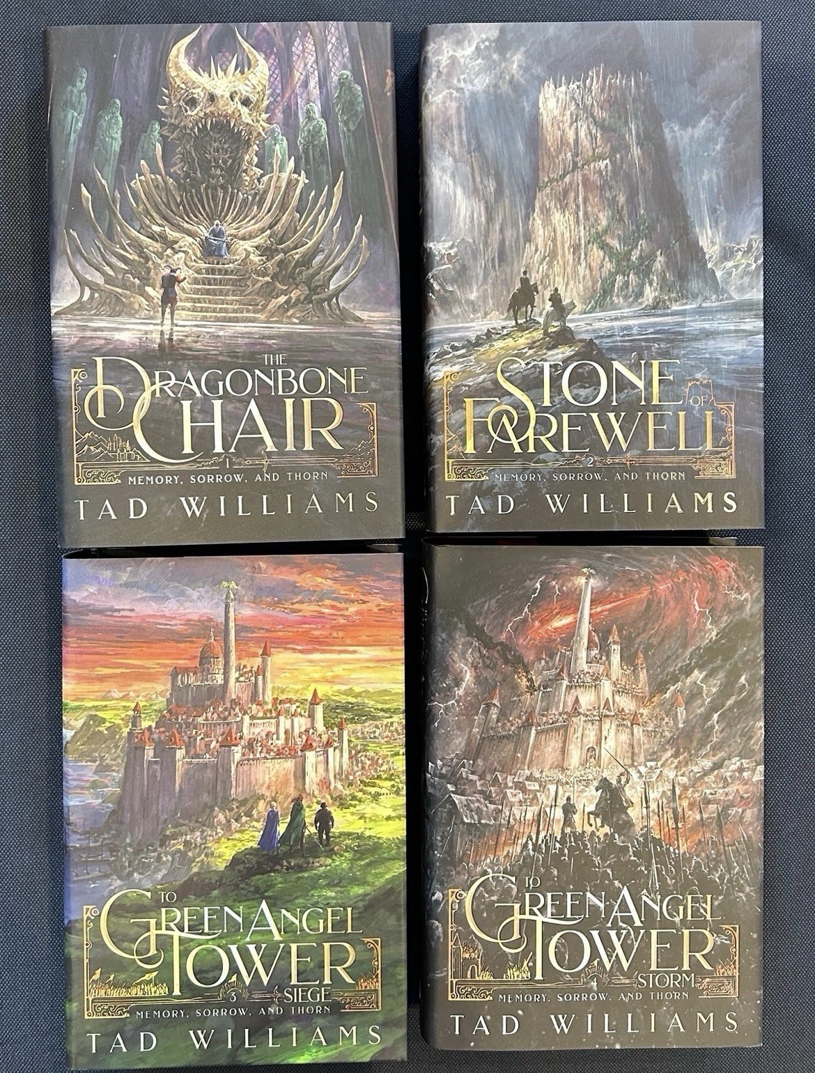 Broken Binding Dragonbone Chair Signed Tad Williams Memory, Sorrow, and Thorn