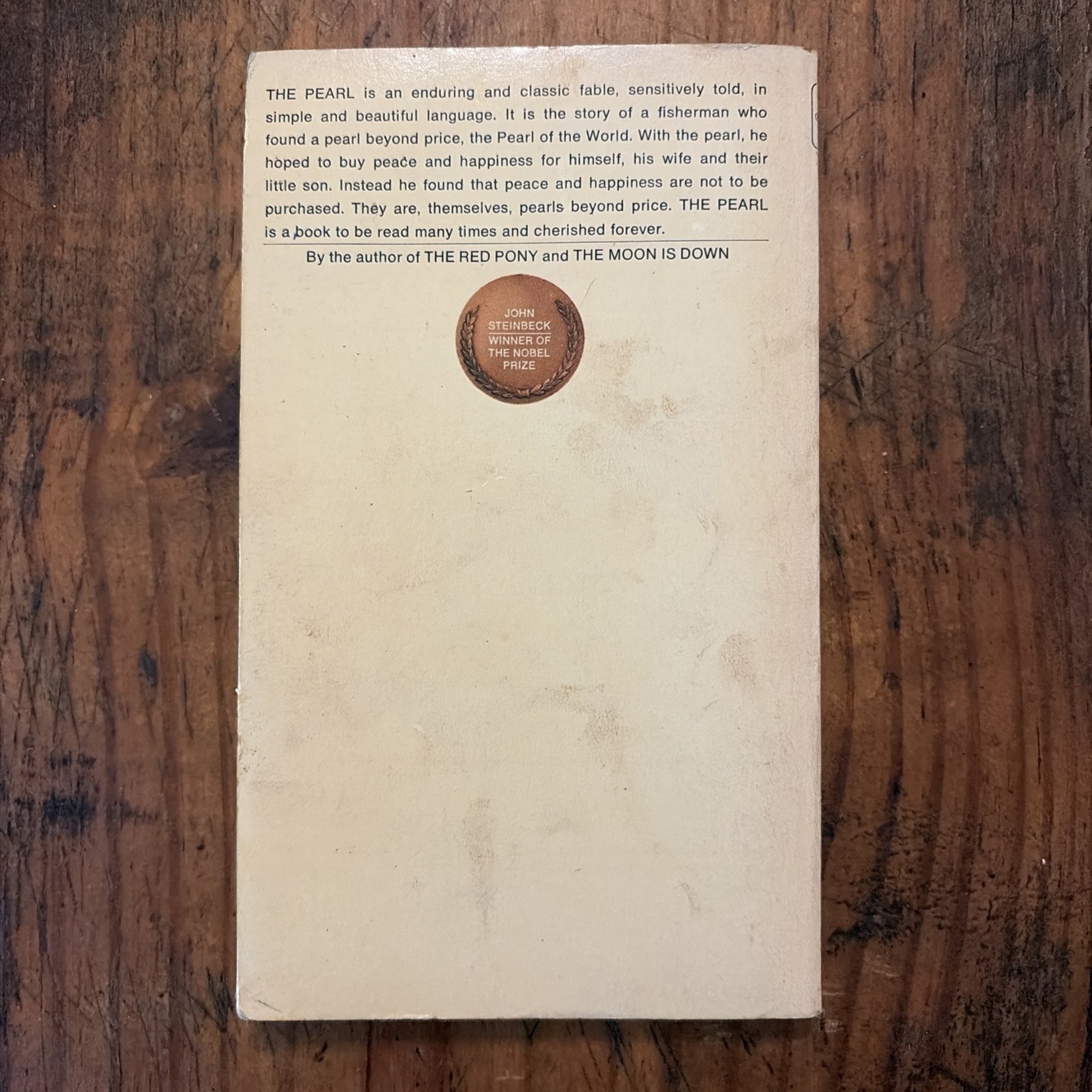 The Pearl John Steinbeck 1974 Bantam Edition Classic Fiction