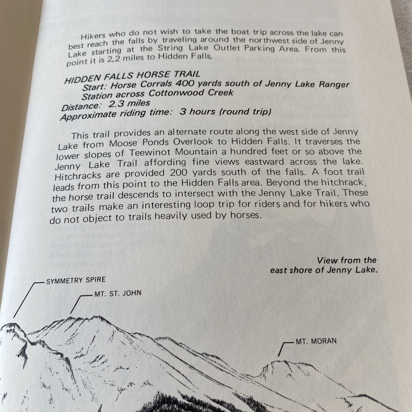 “Teton Trails”- Pamphlet (56 Pages) by Brian Harry with Illustrations 1982 PB