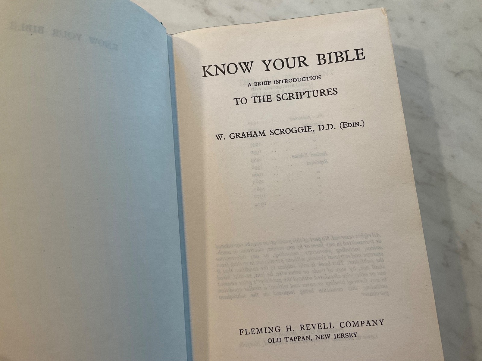Know your Bible by Graham Scroggie with Revelation fold-out