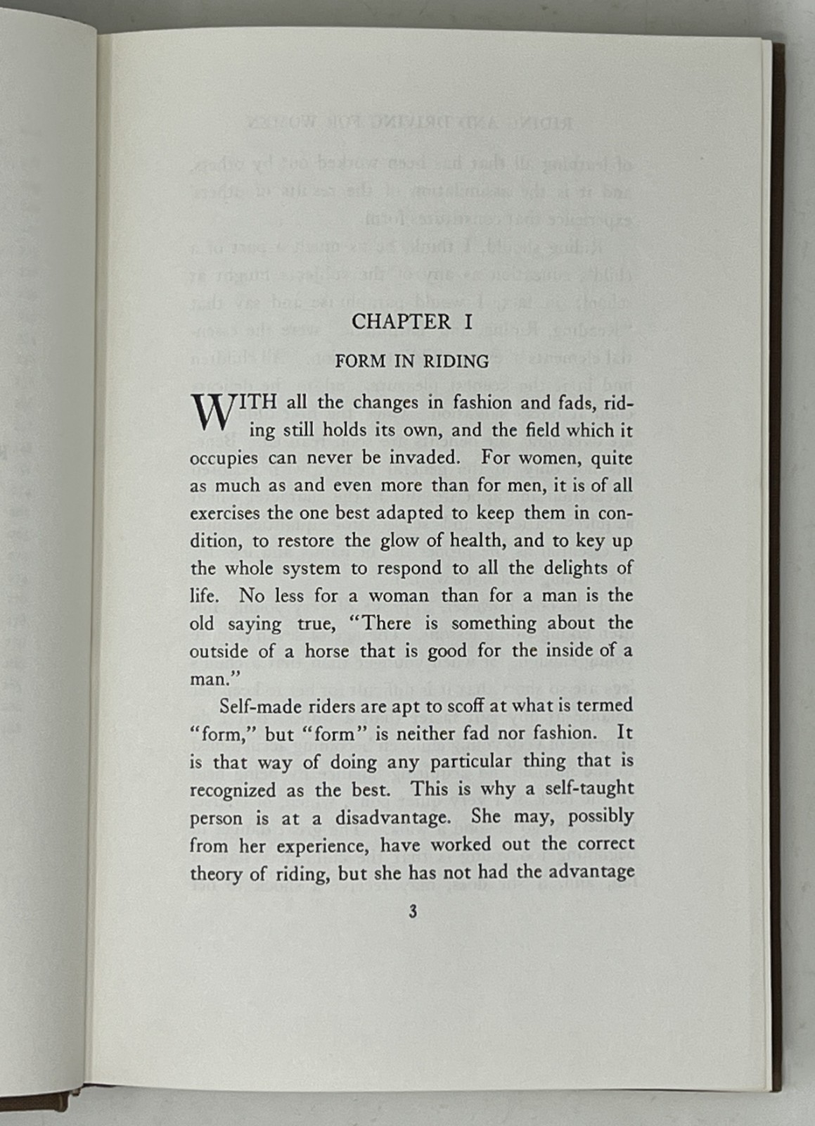 EQUESTRIAN: Riding & Driving for Women by Belle Beach – 1978 Reprint Ed. HC/DJ