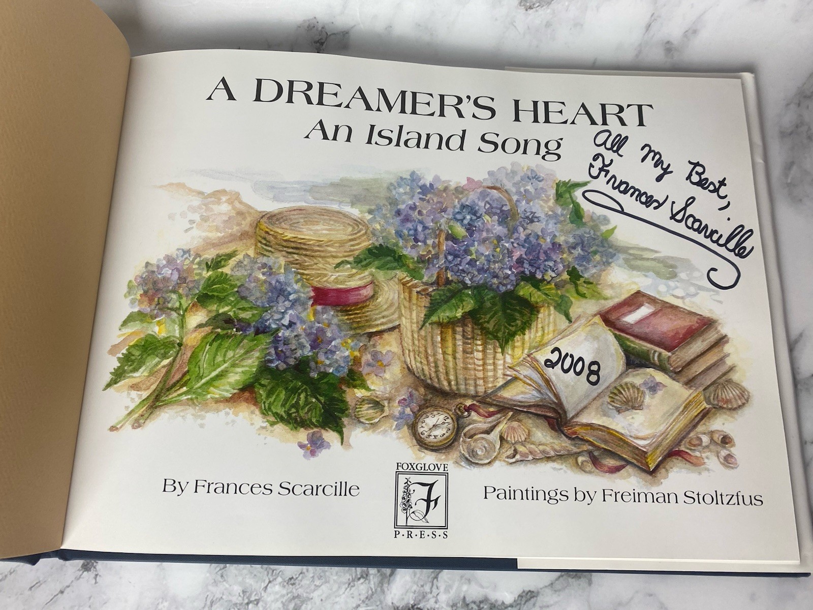 A Dreamer’s Heart Frances Scarcille Hardcover Dust Jacket Signed (D)