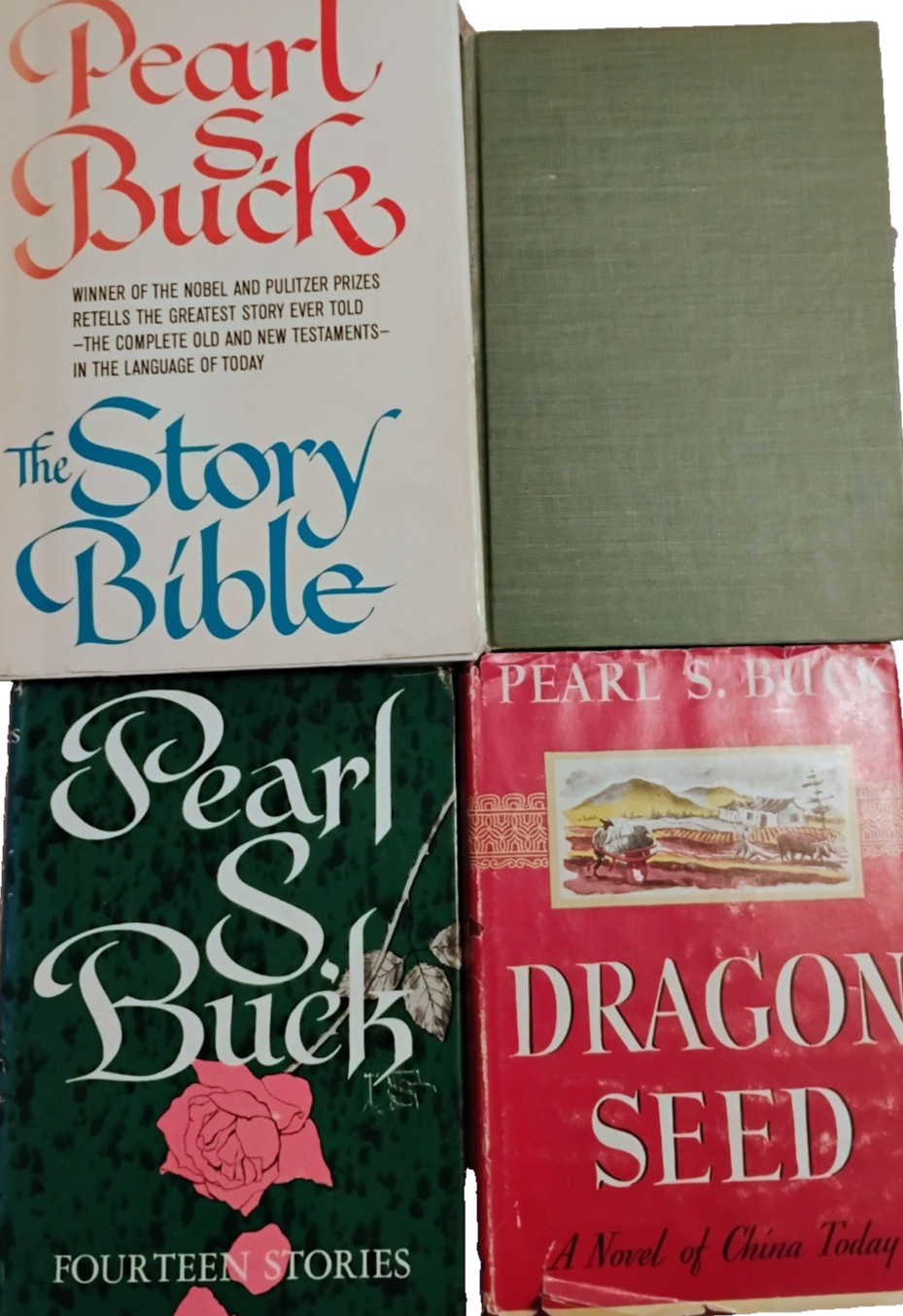 Vintage Pearl S. Buck Novels Books Lot Of 4 Good Condition Mid-century