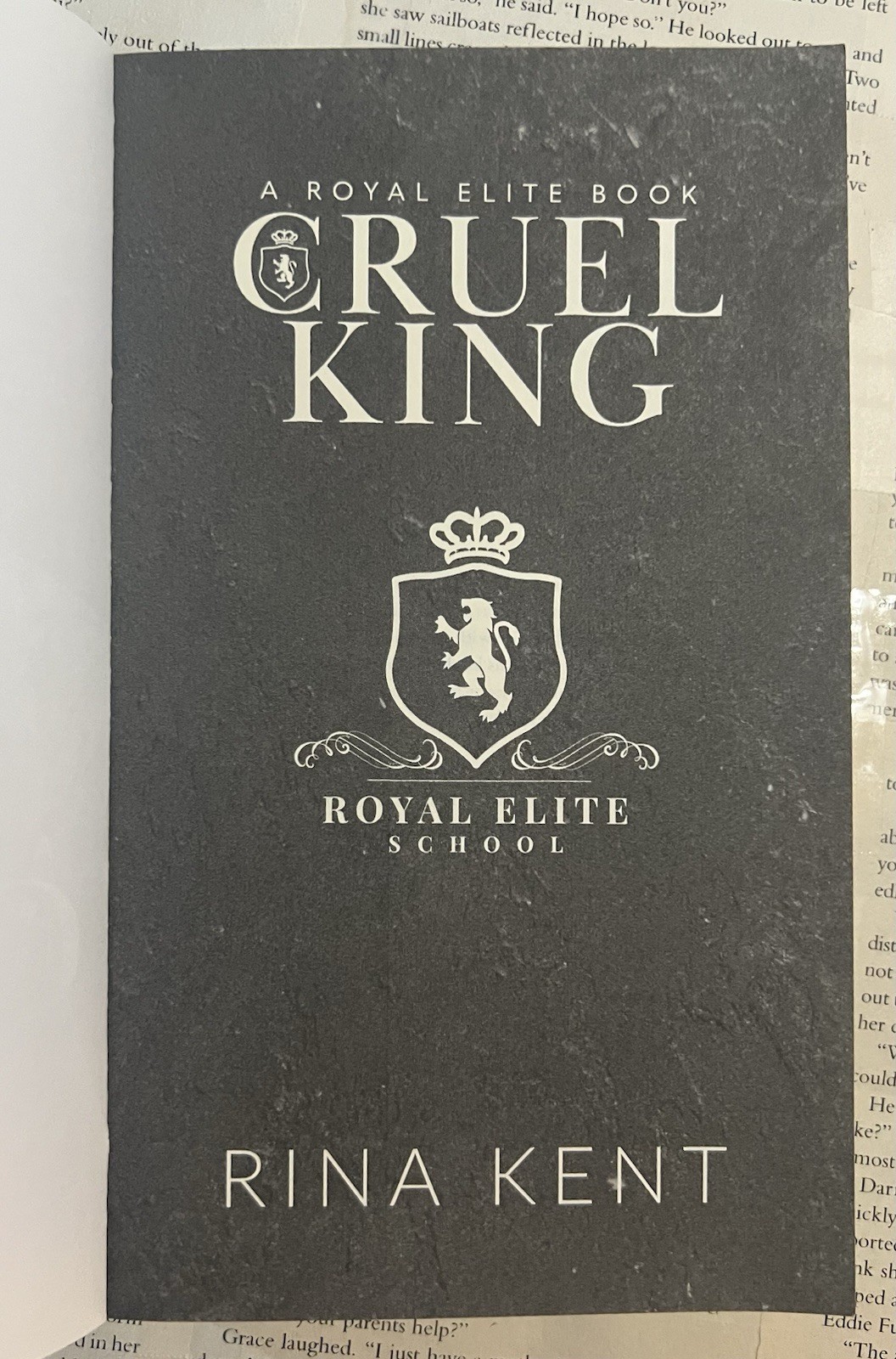 Cruel King by Rina Kent- Dark Romance (Royal Elite) OOP-VERY RARE- 1st indie