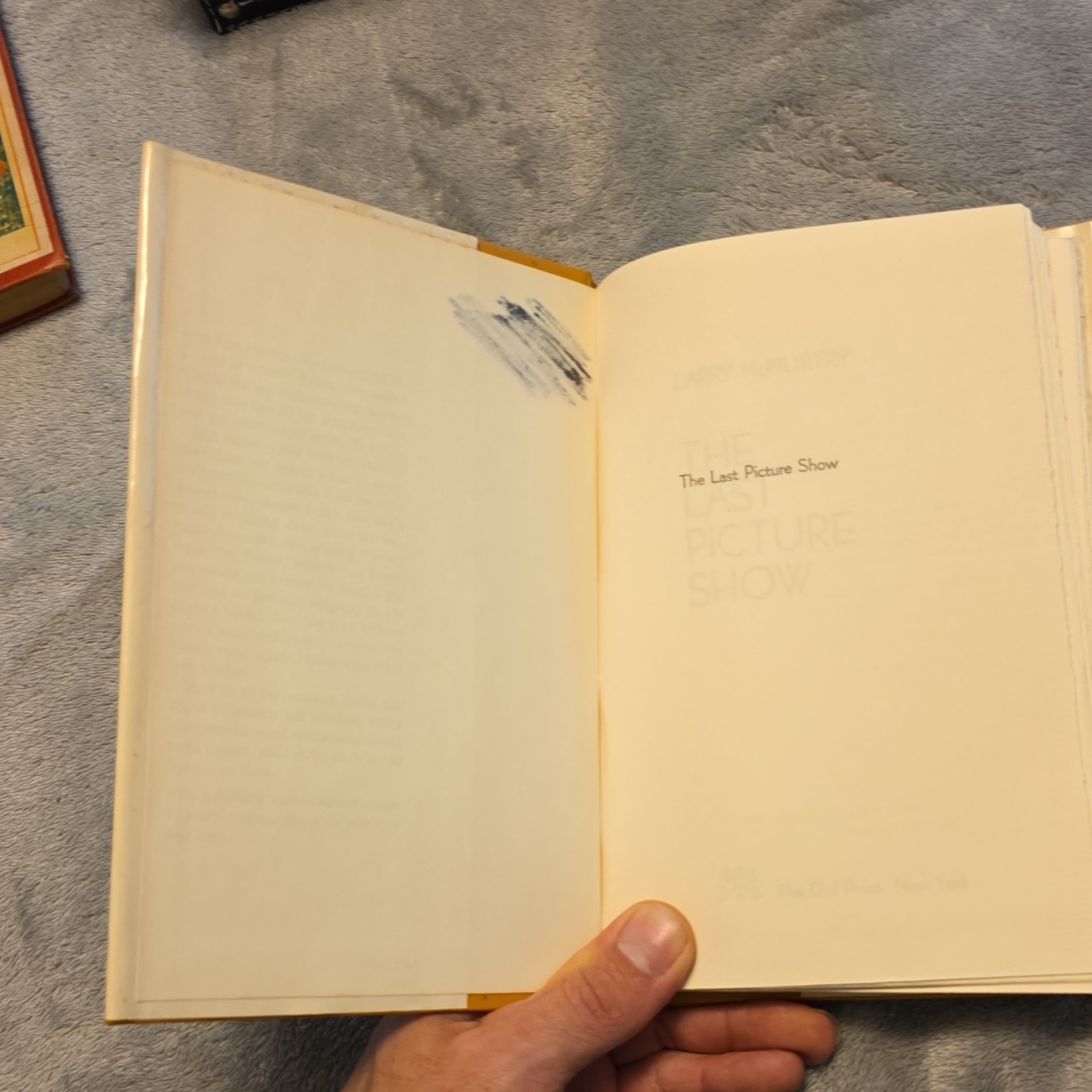 Larry McMurtry The Last Picture Show Hardcover First Edition 1966 Fiction DJ