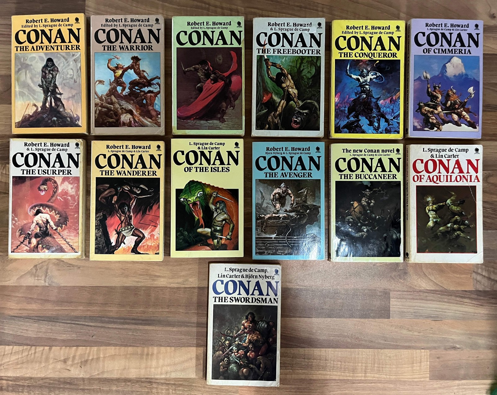 Conan the Barbarian Vol 1-13 Set Robert E Howard L Sprague de Camp Sphere Books