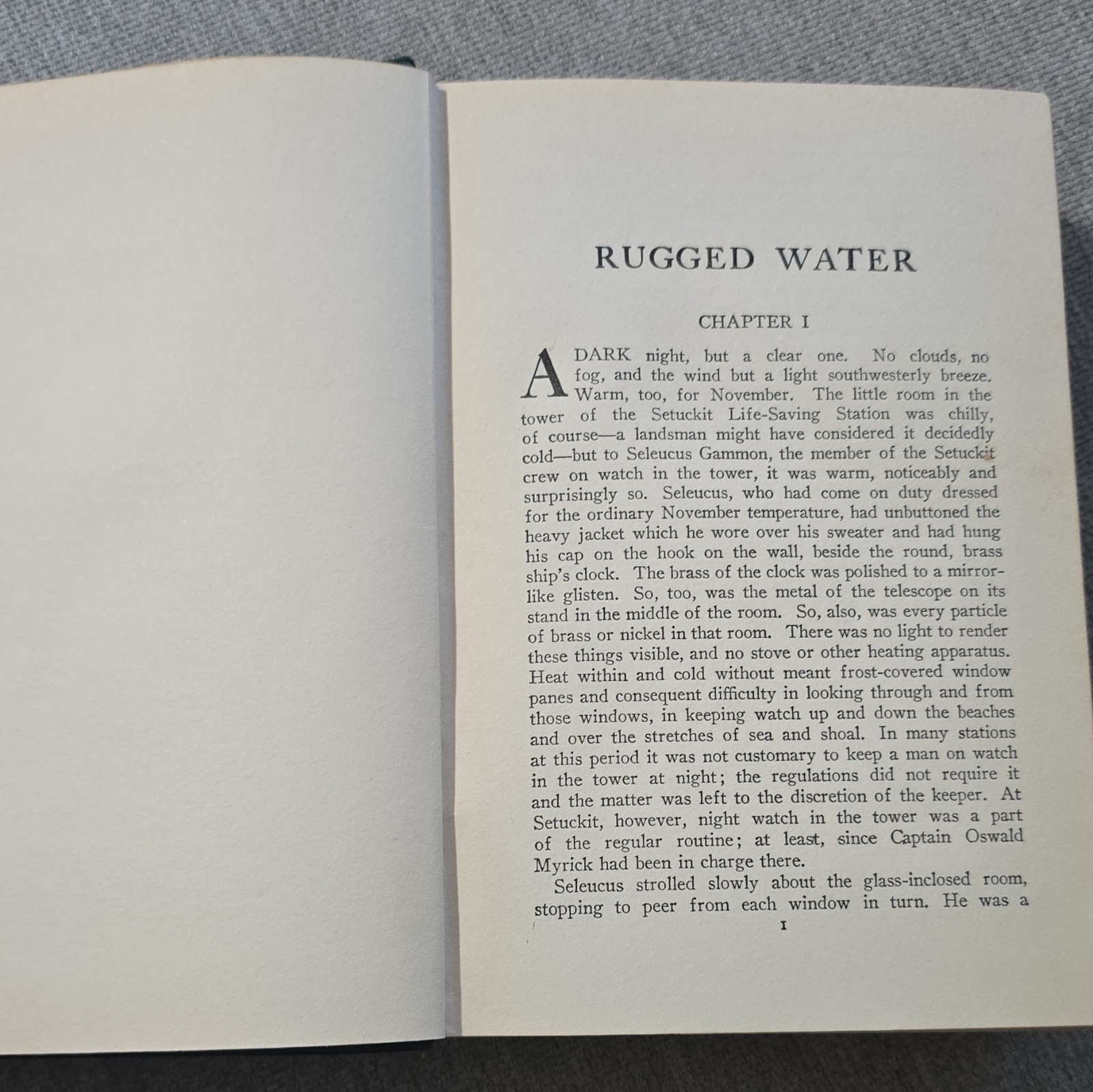 Rugged Water Joseph C. Lincoln Hardcover 1924 D. Appleton and Company