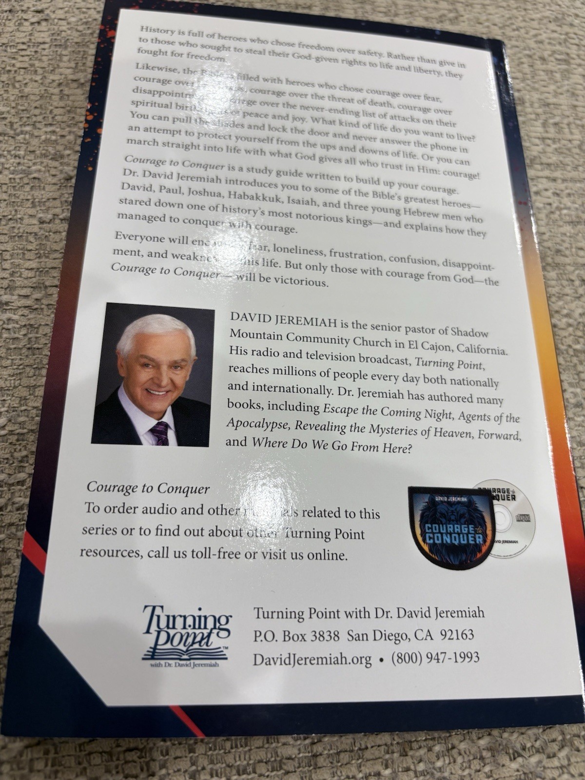 Courage To Conquer Study Guide (2021, Paperback) By David Jeremiah Leaders Guide