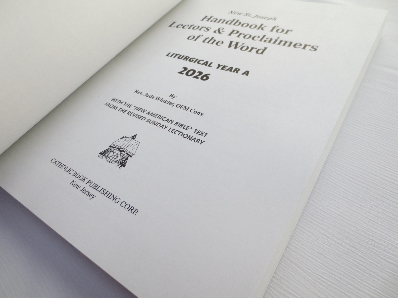 St. Joseph Handbook for Lectors & Proclaimers of the Word 2026, Winkler/Catholic