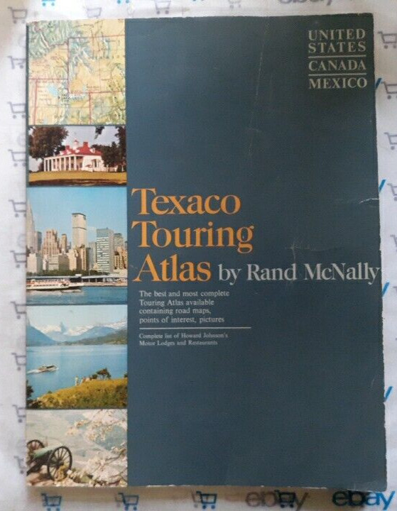 Texaco Touring Atlas by Rand McNally 1965 United States Canada Mexico Vintage