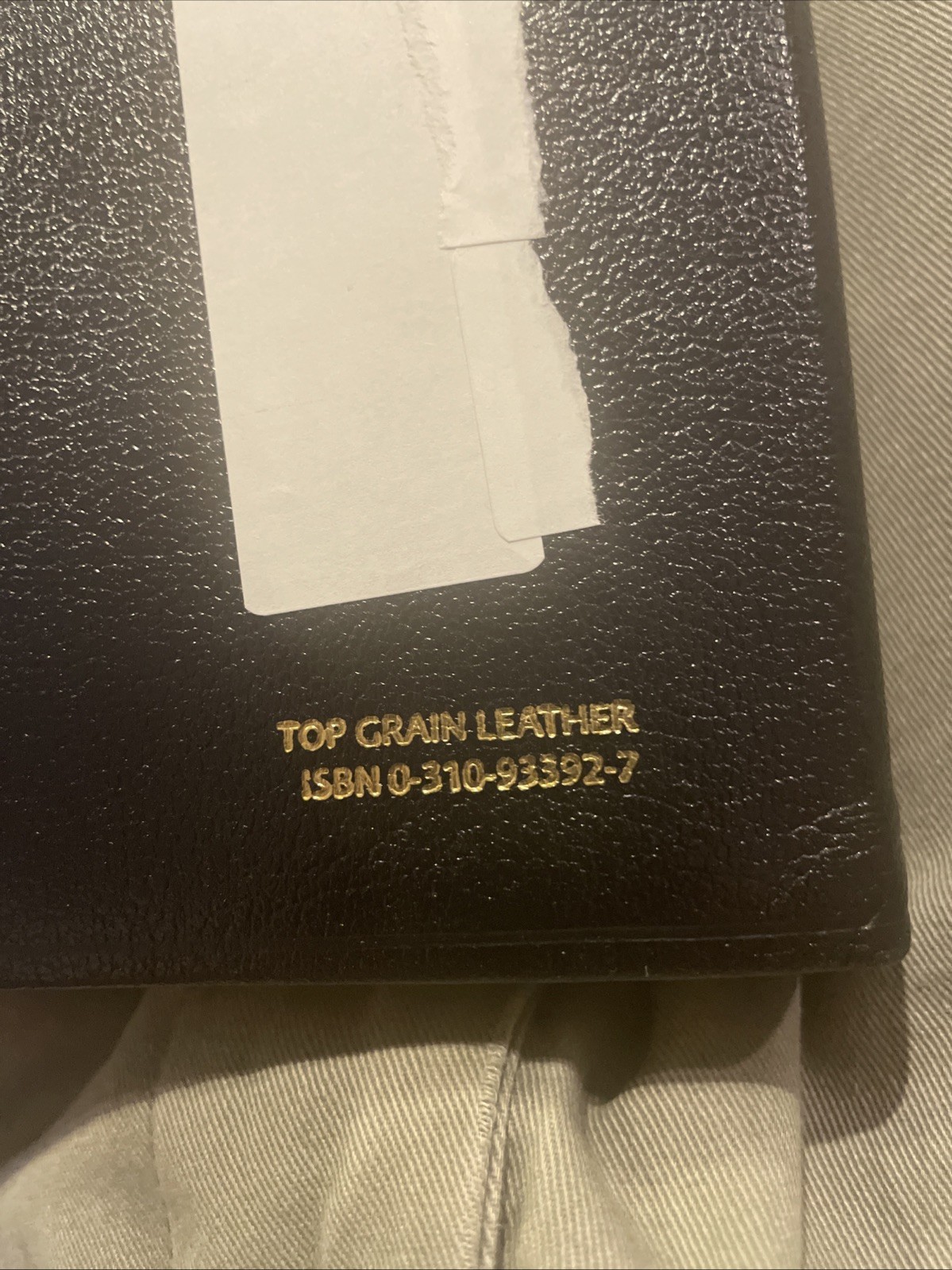NIV Thinline Bible by Zondervan Staff (2005, Leather)