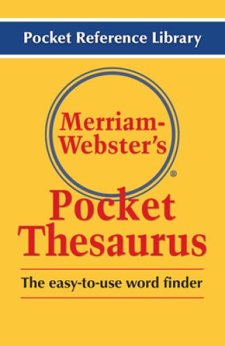 Merriam-Webster’s Pocket Thesaurus (Pocket Reference Library) – Paperback – GOOD