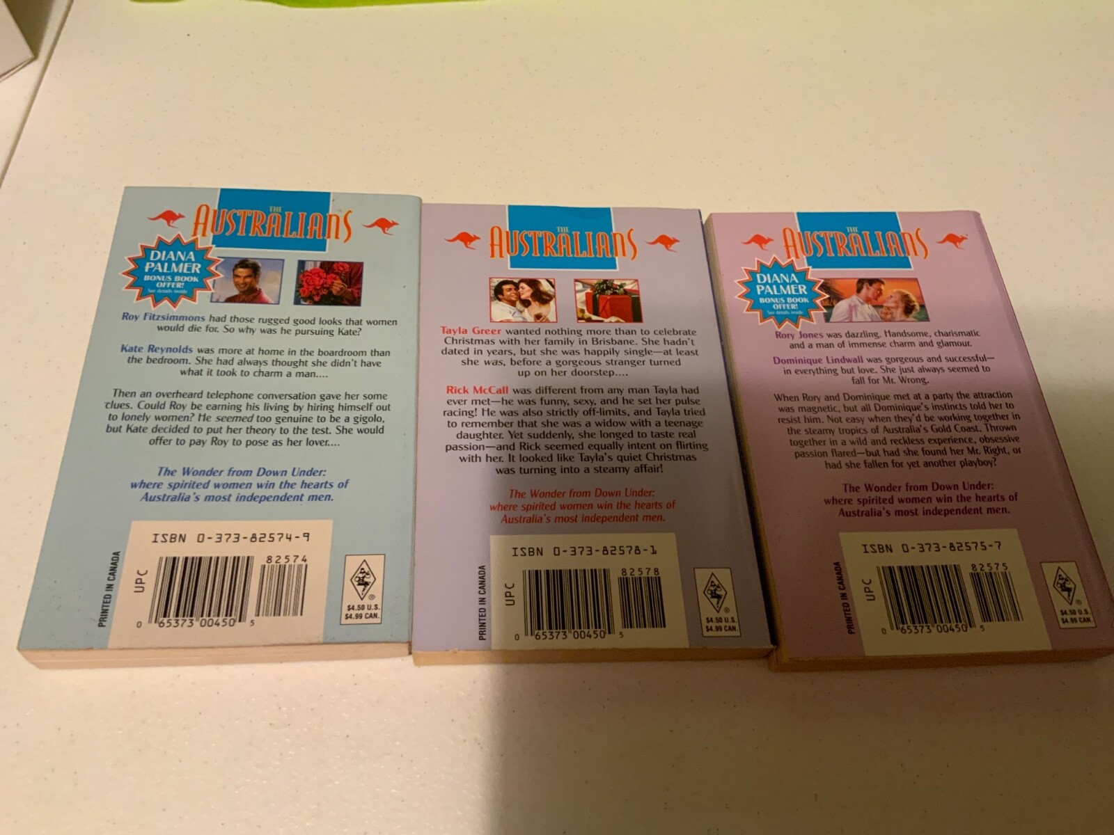 LOT OF 4 Harlequin The Australians Romance Series Paperback Books