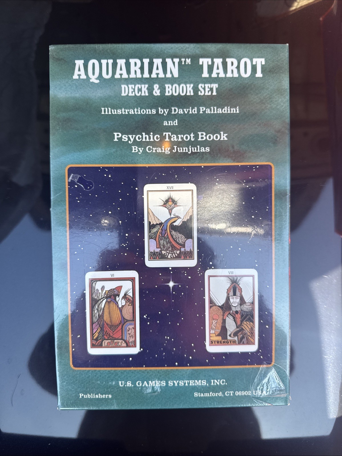 Aquarian Tarot Deck/Book Set by David Palladini + Psychic Tarot RARE OOP VTG