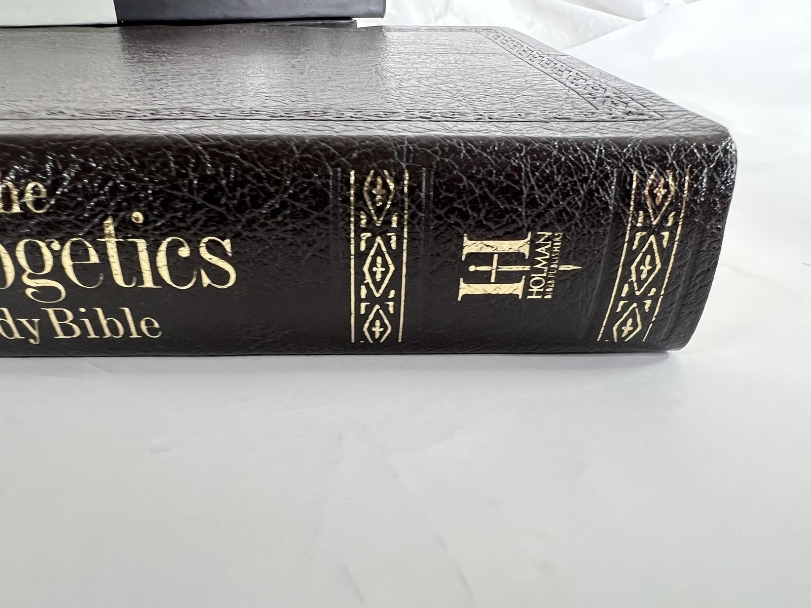 The Apologetics Study Bible Ted Cabal Holman CSB Brown Genuine Leather Indexed