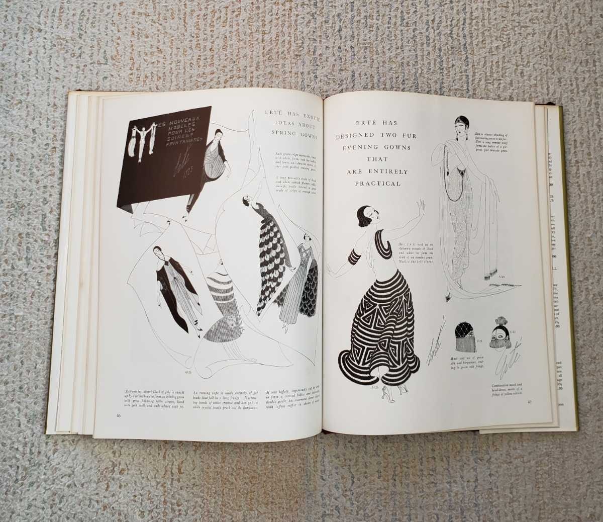 Erté Fashion Design Book 1981 Signed Limited Edition 1150 12.2×9.3in 218 Drawing