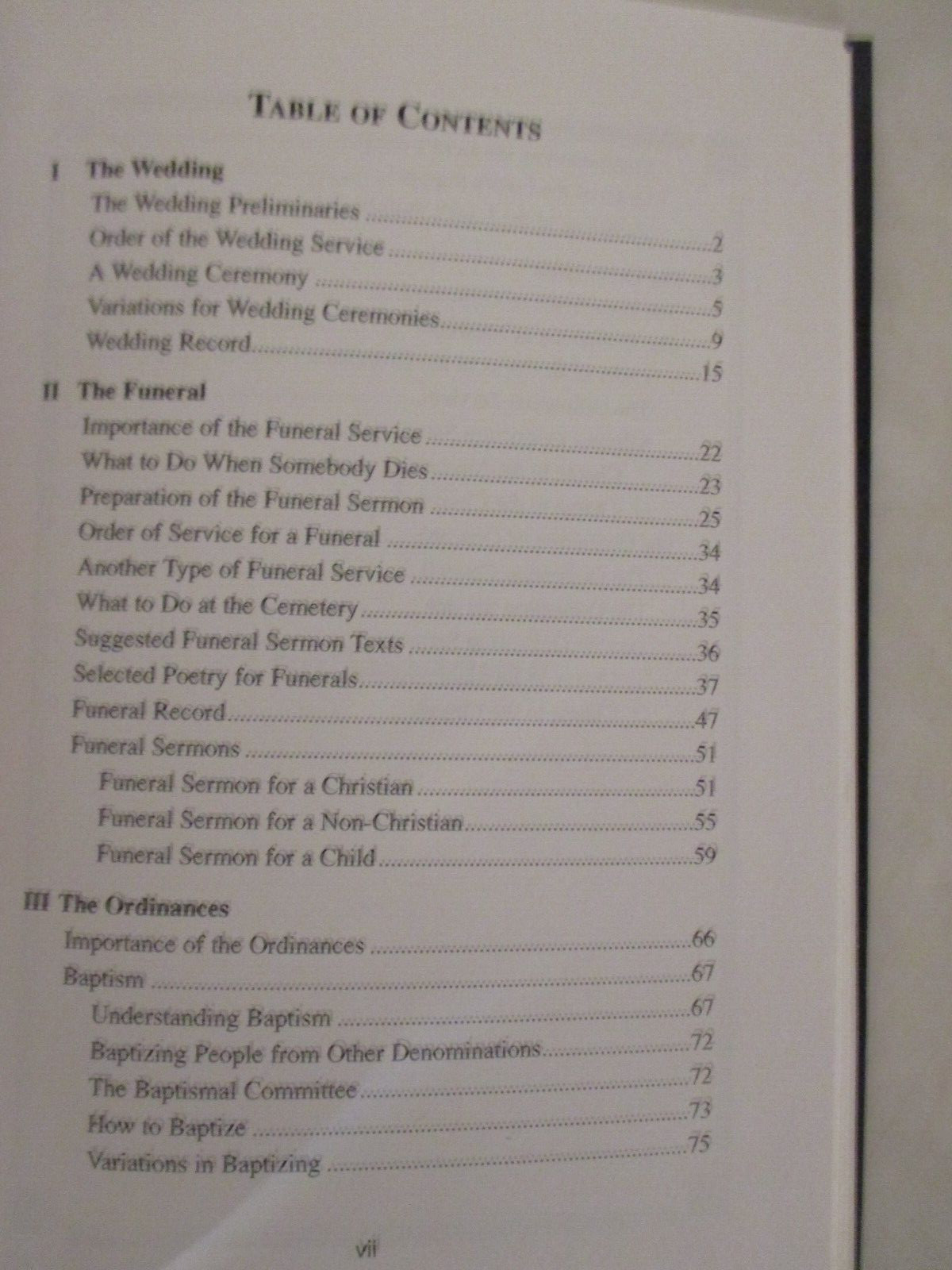 The New Ministers Manual by Paul W. Powell, 1996 HC, 104 pages