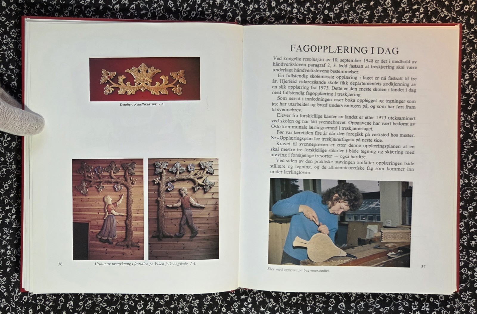 Woodcarving, Treskjaering, Johan Amrud, 1998, HC, Norwegian Edition