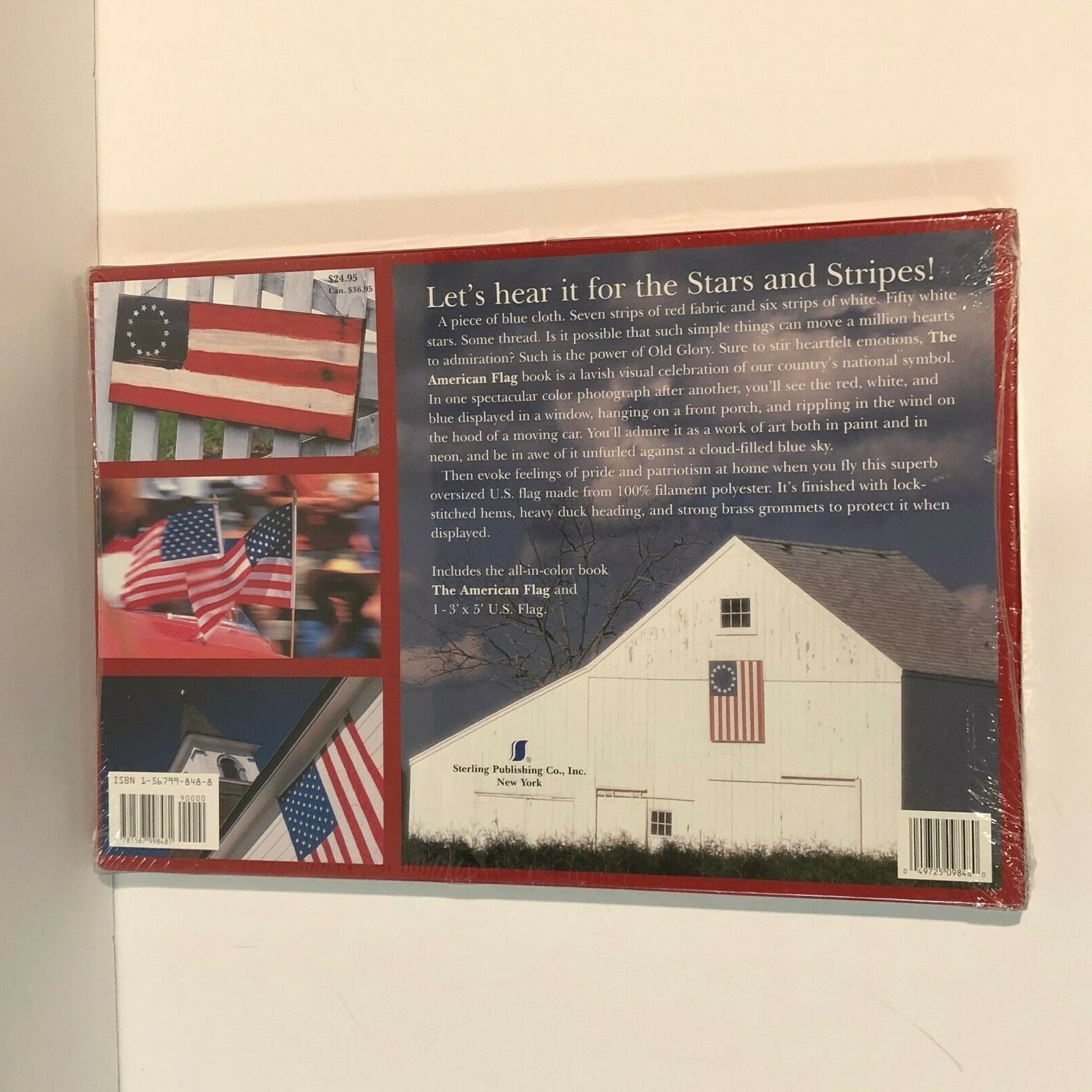 The American Flag Book and Gift Set – Sterling Publishing 3′ x 5′ Flag Included