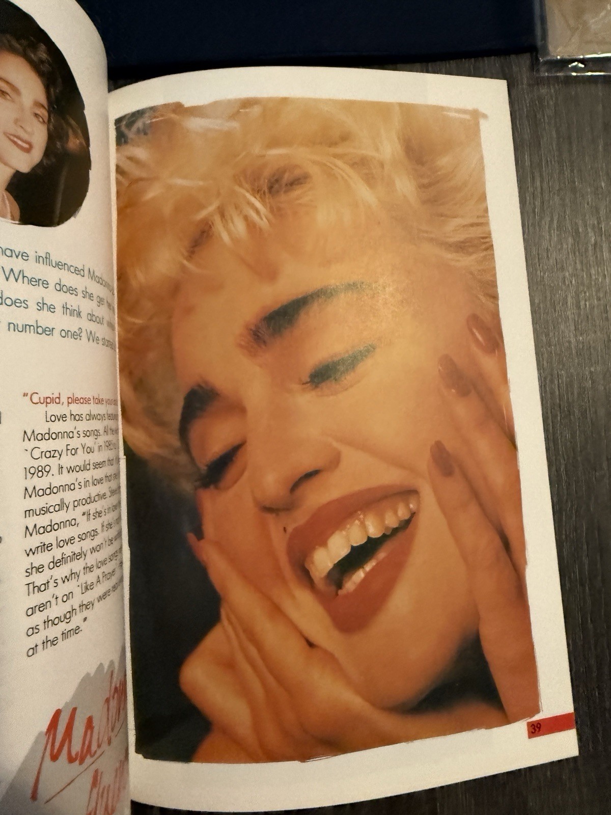 MADONNA SPECIAL BOOK ULTRA RARE 48 PAGES OF PICS/ FACTS 1990 EXCELLENT SHAPE