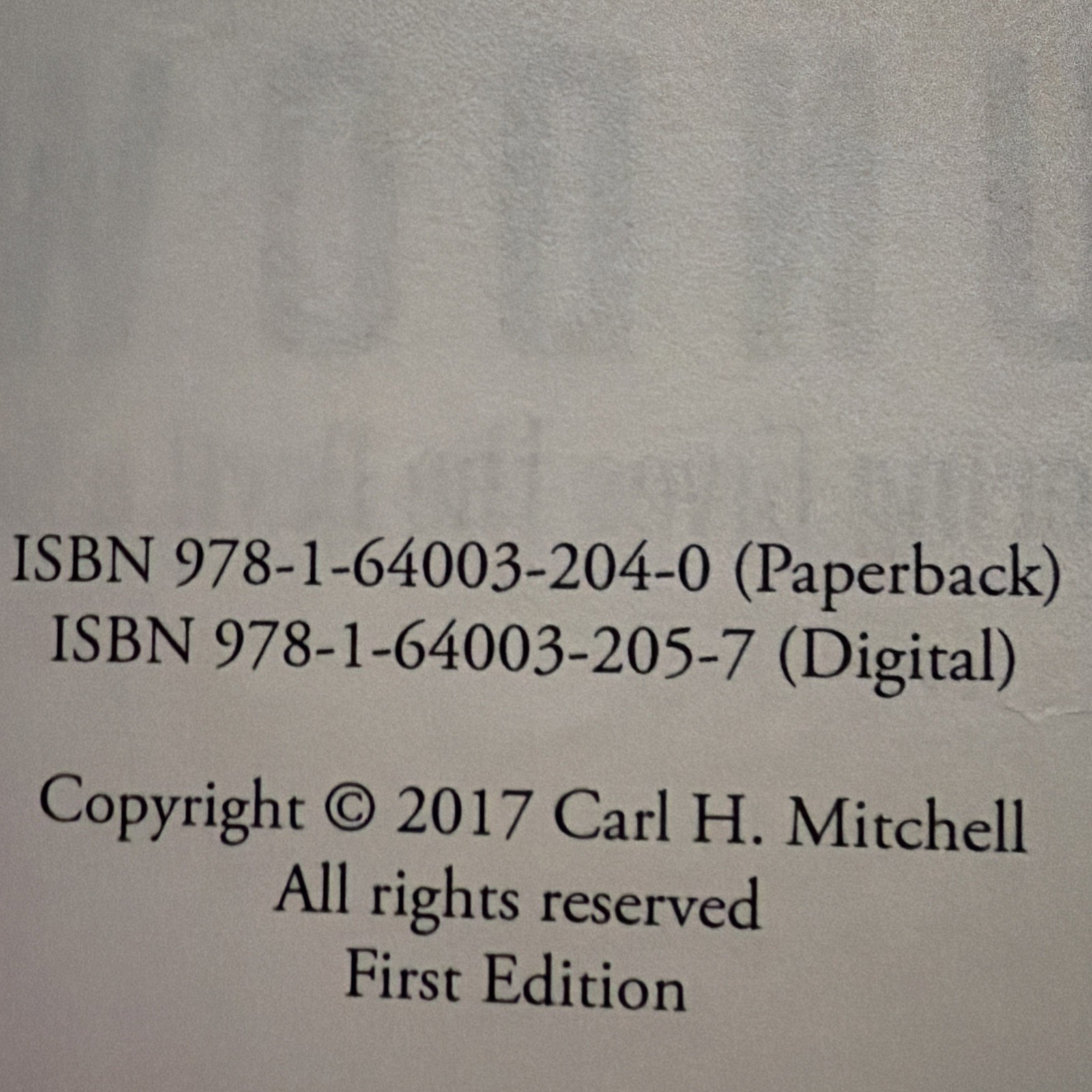 SUNDOWN by Carl Mitchell, 2017 Trade PB, Ex-Library, Pristine