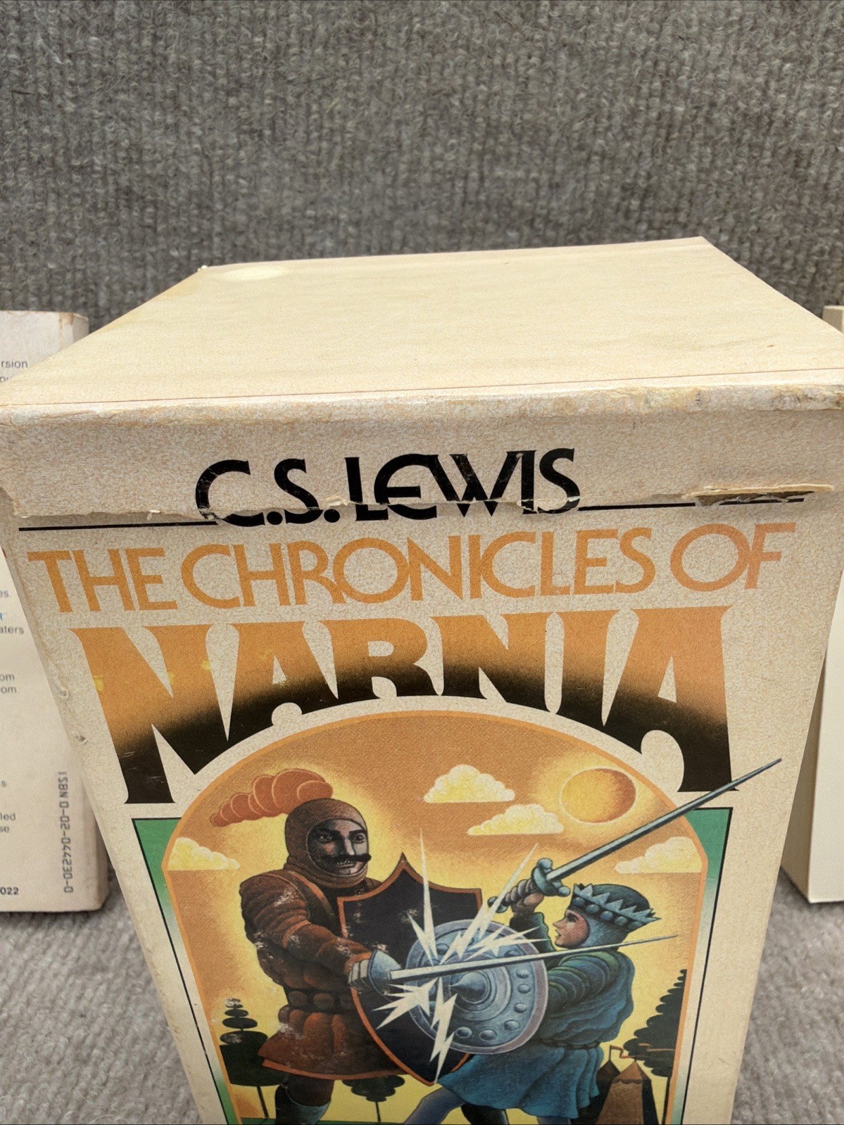 Vtg 1970’s The Chronicles of Narnia 6 Book Box Set C.S. Lewis Collier/Macmillian