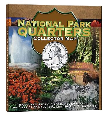 National Park Quarter Foam Map – hardcover, Whitman Publishing, 9780794828844