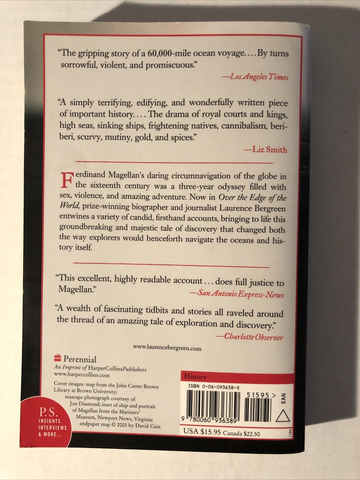 P. S. Ser.: Over the Edge of the World : Magellan’s Terrifying Circumnavigation