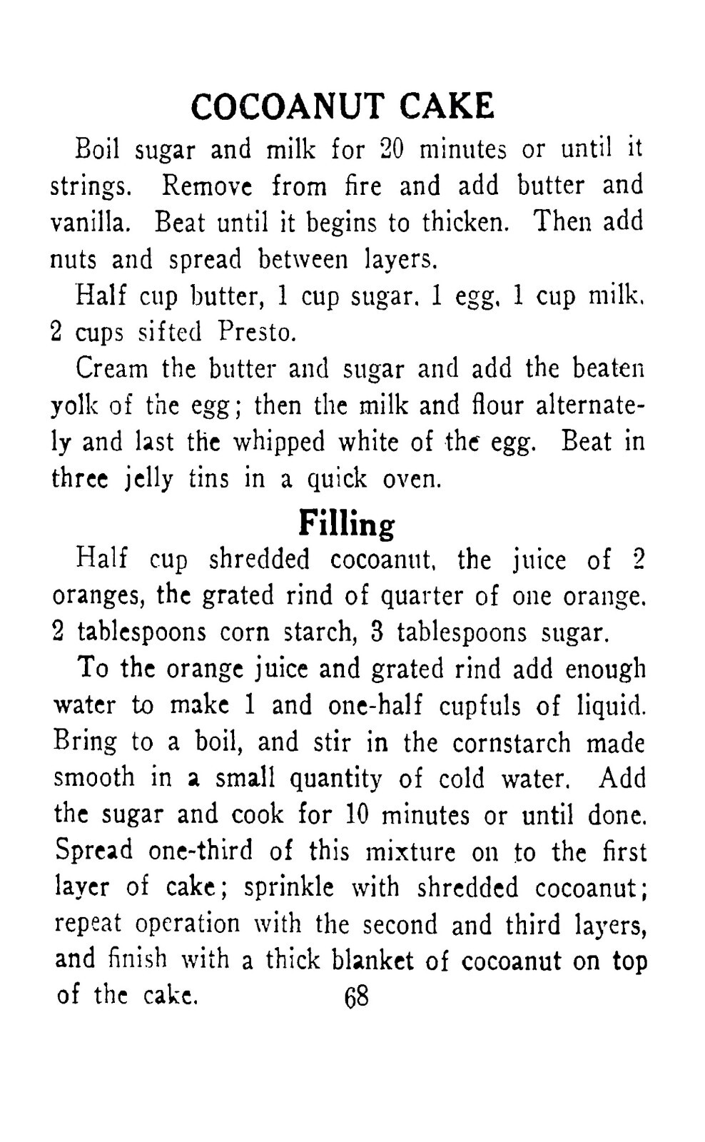 One Hundred Twenty Five cake Recipes „1915“ 124 Pages