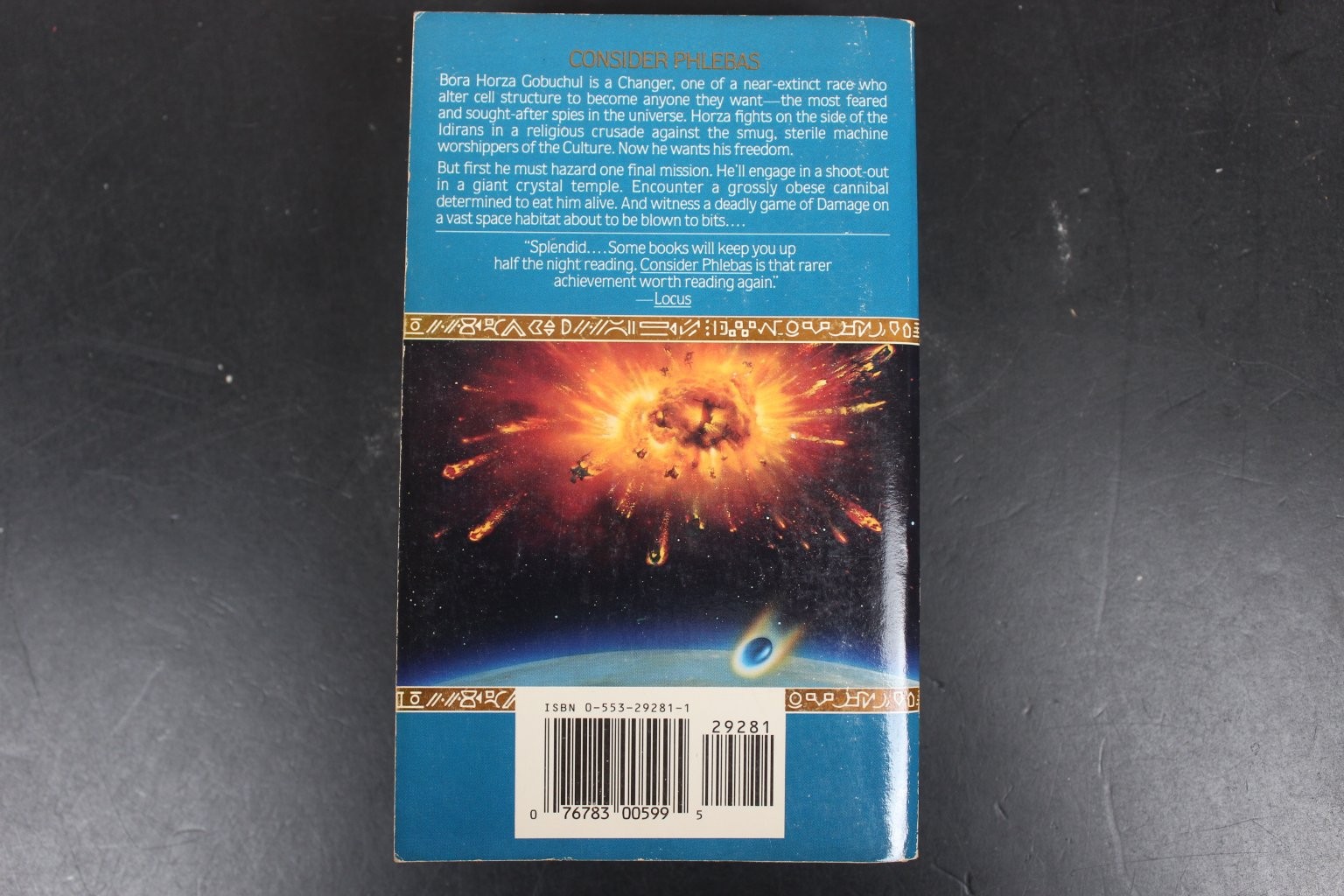 Consider Phlebas Iain M. Banks 1991 Bantam Spectra Science Fiction Space Opera
