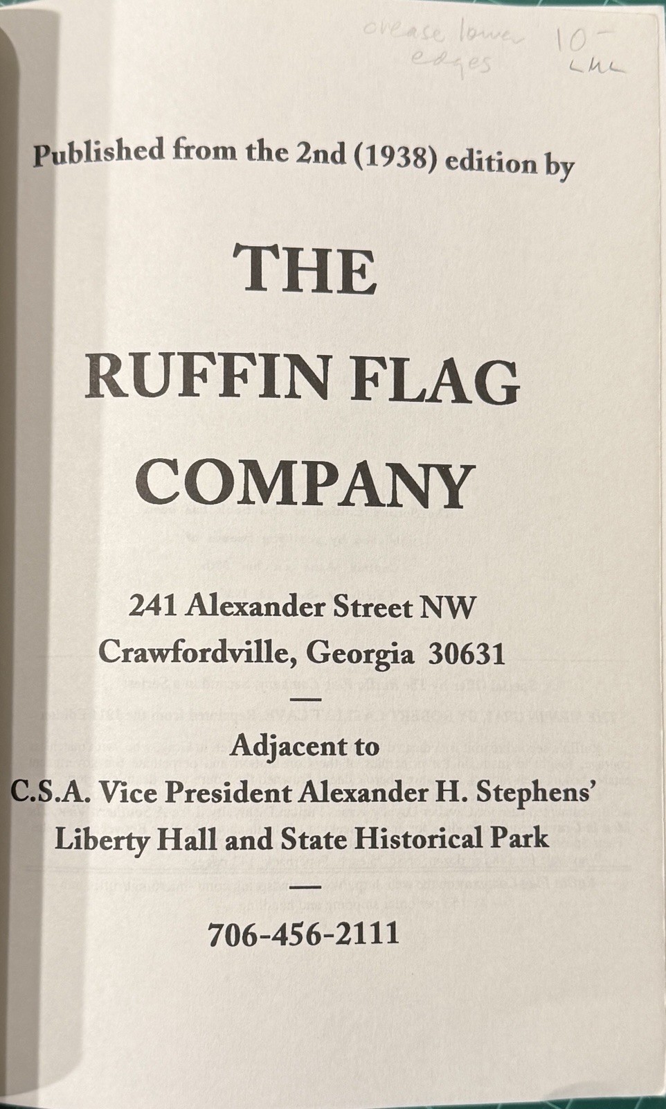 Rare book, A Southern View of the Invasion of the Southern States, 77 pages