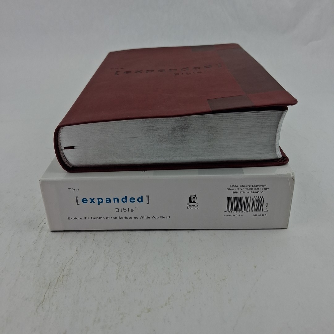 The Expanded Bible – Chestnut, Leathersoft, 2011 Thomas Nelson **BRAND NEW**