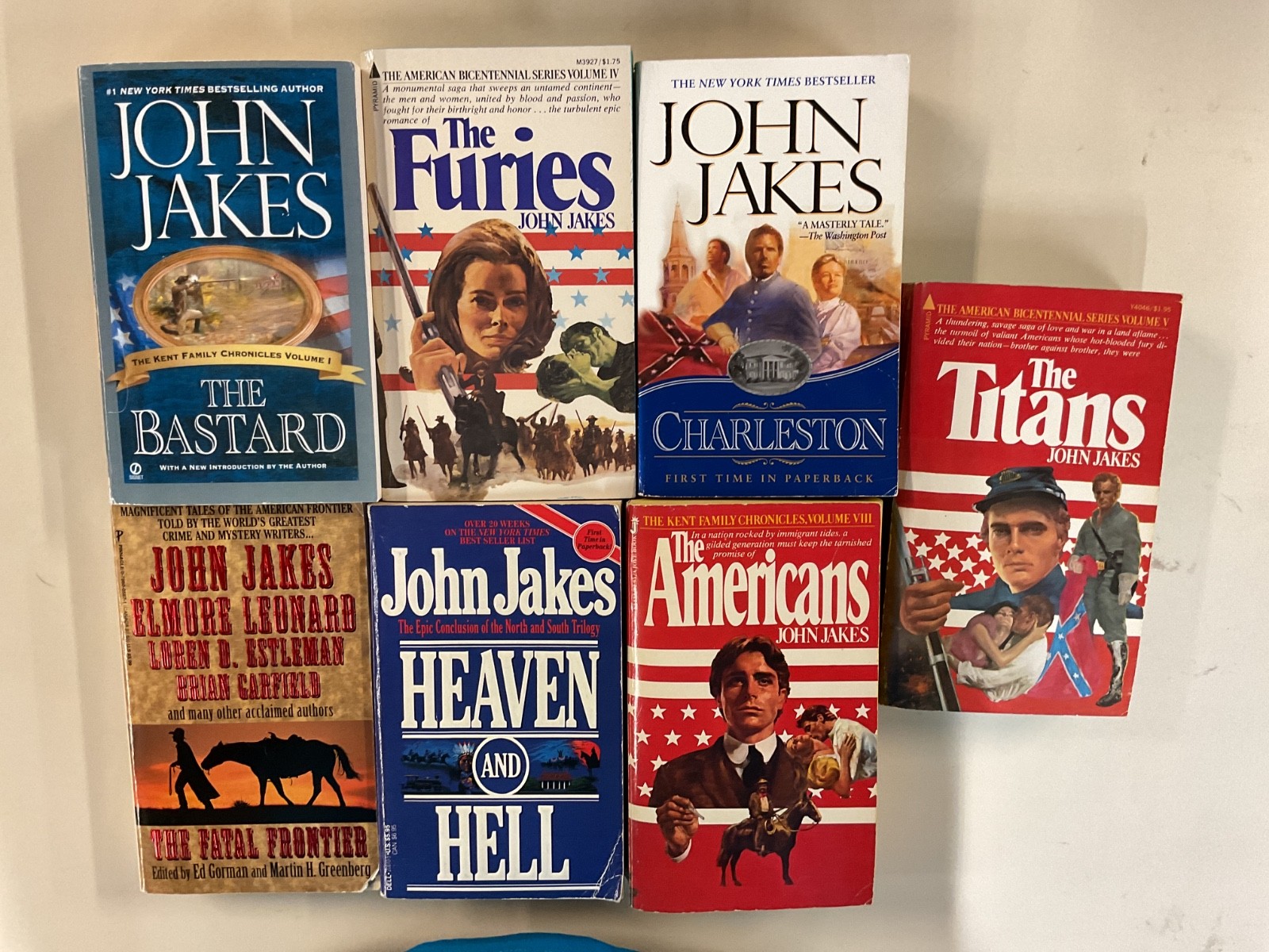 John Jakes PB lot of 15 Americans Bastard Charleston North and South Rebels