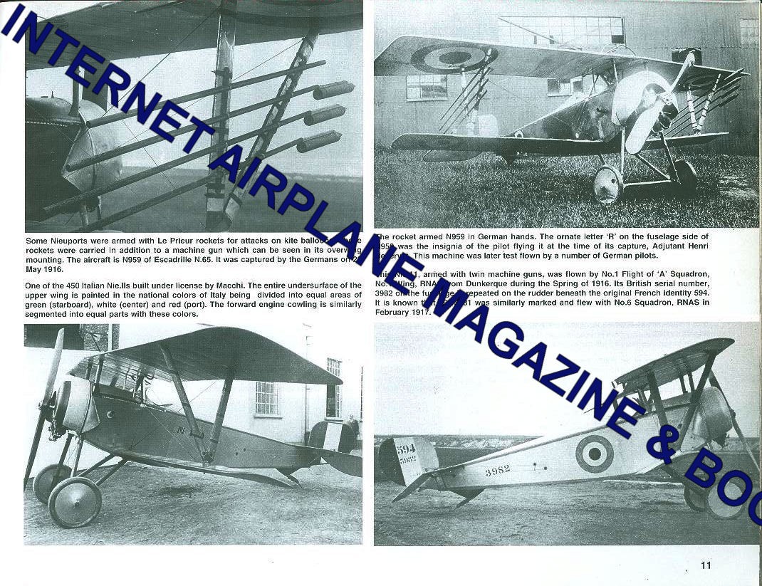 SQUADRON SIGNAL WW1 NIEUPORT FIGHTERS IN ACTION NUNGESSER COPPENS NAVARRE FONCK
