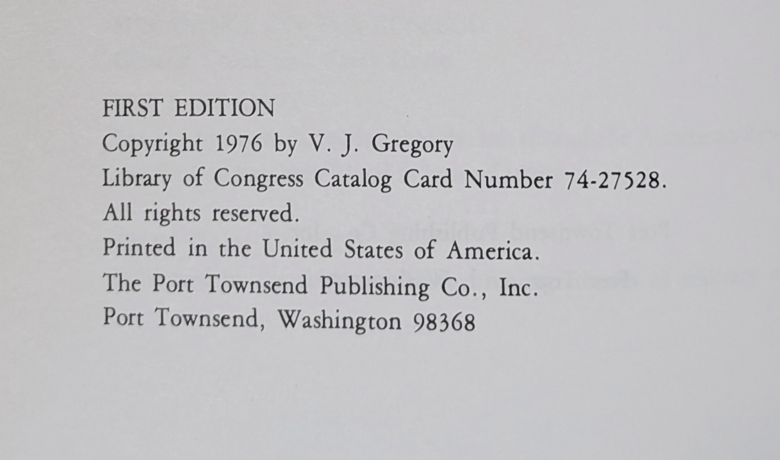 V. J. Gregory – KEEPERS AT THE GATE – paperback 1976 Port Townsend ILLUSTRATED