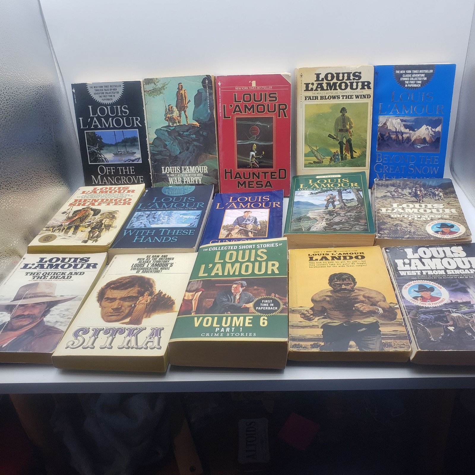 Louis LAmour Western Adventure Book Lot Of 19 Paperbacks Classics