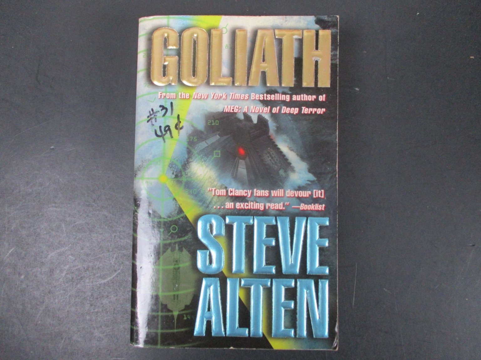 Goliath Steve Alten 2003 First Mass Market Edition Sci-Fi Thriller Tor Paperback